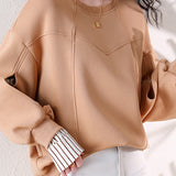 Irregular dividing line sweatshirt