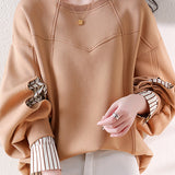 Irregular dividing line sweatshirt