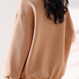 Irregular dividing line sweatshirt