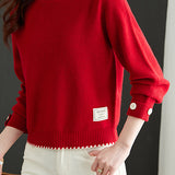 Loose round-neck sweater