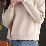 Loose round-neck sweater