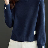 Loose round-neck sweater