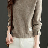 Loose round-neck sweater