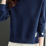 Loose round-neck sweater