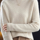 All-matching round-neck knitted top