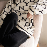 Half fleece round-neck loungewear set