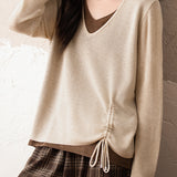 Fashion fake two-piece knitted sweater