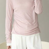 Round-neck pullover knitted sweater