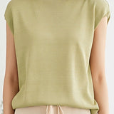 Loose Sleeveless Knitted T-shirt