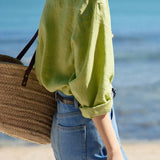 Solid-color Casual Loose Shirt