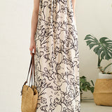 Halter-neck Printed Resort Dress