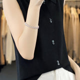 Sleeveless knitted vest