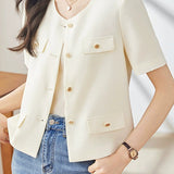 Chanel-Style Short Sleeve Jacket