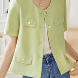 Chanel-Style Short Sleeve Jacket