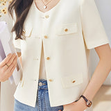 Chanel-Style Short Sleeve Jacket