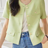 Chanel-Style Short Sleeve Jacket