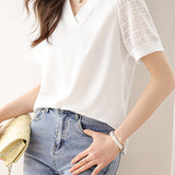 Fashionable V-Neck Short Sleeve