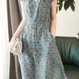 French Style Chiffon Floral Dress