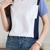 Striped Color Block T-Shirt