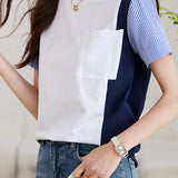 Striped Color Block T-Shirt