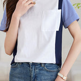 Striped Color Block T-Shirt