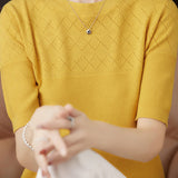 Knit Short Sleeve Top