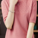 Knit Short Sleeve Top