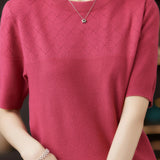 Knit Short Sleeve Top