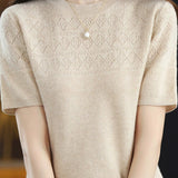 Knit Short Sleeve Top