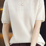 Knit Short Sleeve Top