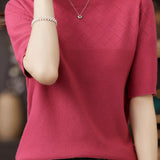 Knit Short Sleeve Top