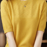 Knit Short Sleeve Top