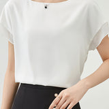 Fashionable Chiffon Short Sleeve Top