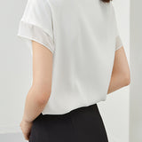 Fashionable Chiffon Short Sleeve Top