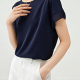 Fashionable Chiffon Short Sleeve Top