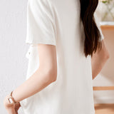 Casual Ruffled Off-Shoulder Short Sleeve