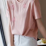 Elegant Embroidered T-Shirt