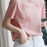 Elegant Embroidered T-Shirt