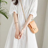 Asymmetrical Pleated Shirt Dress