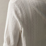 Minimalist Hollow-Out Knit Top