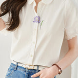 Elegant embroidered shirt