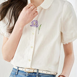 Elegant embroidered shirt