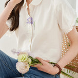 Elegant embroidered shirt