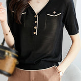 Elegant Lightweight Tencel Knit Top