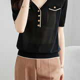 Elegant Lightweight Tencel Knit Top