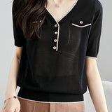 Elegant Lightweight Tencel Knit Top