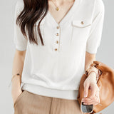 Elegant Lightweight Tencel Knit Top