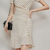 Elegant Polka Dot Dress