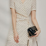 Elegant Polka Dot Dress