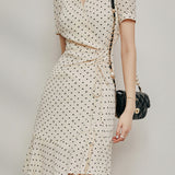 Elegant Polka Dot Dress